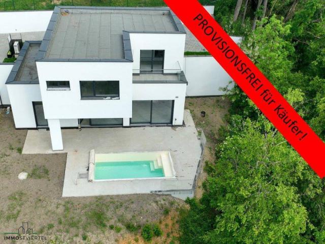 Einzigartige Neubauvilla mit Pool und herrlichen Donaublick! PROVISIONSFREI!