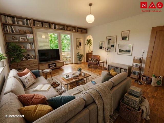 Einzigartige Wohnatmosphäre in grüner und dennoch zentraler Lage! Attraktive 2 Raum Wohnung mit Balkon!