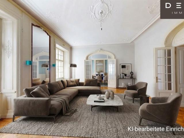 Einzigartiger Altbau Traum im Botschaftsviertel, Stuck, Kamin, Beletage, 3d Rundgang