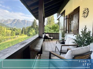 Einzigartiger Bergblick sanierte 3 Zimmer Wohnung in den Chiemgauer Alpen
