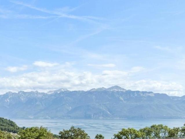 Ein außergewöhnlicher Ausblick auf den Genfer See in La Croix sur Lutr