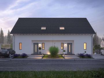 Ein Haus fürs echte Leben: Flexibles Doppelhaus mit Stil