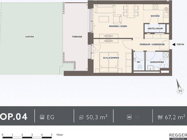 EIN ORT ZUM ANKOMMEN – MODERNE EIGENTUMSWOHNUNG MIT TERRASSE UND EIGENGARTEN!