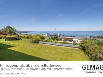 Ein Logenplatz über dem Bodensee Edle Gartenwohnung mit Panoramasicht
