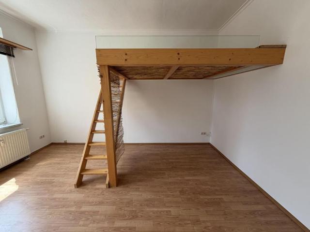 Ein Raum Wohnung mit Einbauküche und Hochbett in Zwickau