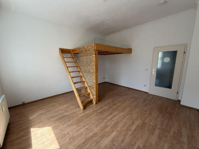Ein Raum Wohnung mit Einbauküche und Hochbett in Zwickau
