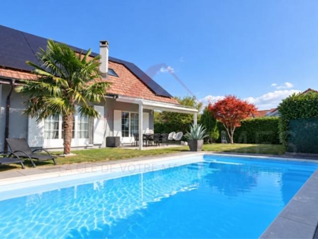Ein Urlaubsgefühl zu Hause – renovierte Villa mit 5,5 Zimmern und Schwimmbad und Photovoltaik