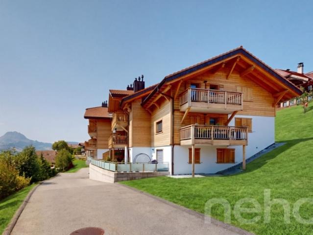Ein XXL Balkon mit Blick auf die Freiburger Voralpen