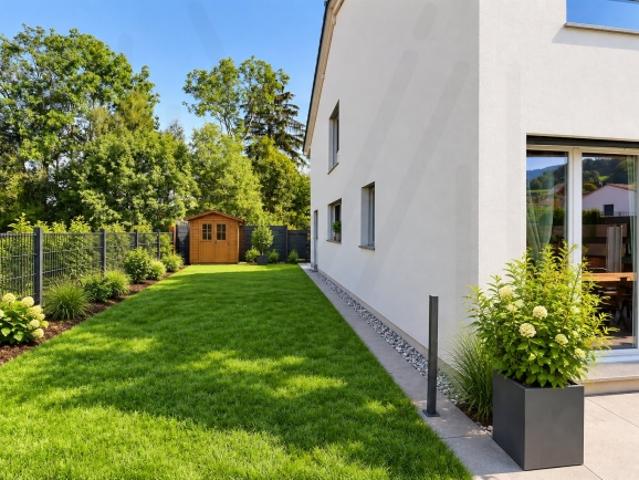 Ein zeitgenössisches Familienhaus mit 5,5 Zimmern am Stadtrand von Freiburg
