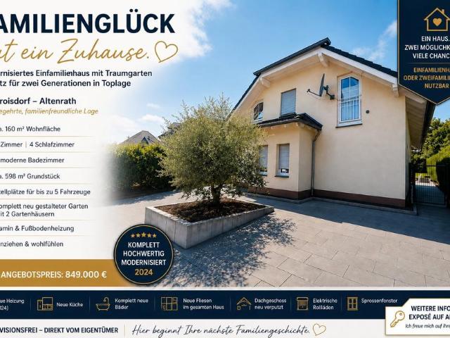 Ein ZFH in Toplage – bezugsfertig Troisdorf Altenrath