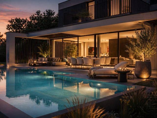 Ein Zuhause wie Urlaub exklusive Designvilla am Waldrand mit Pool | provisionsfrei