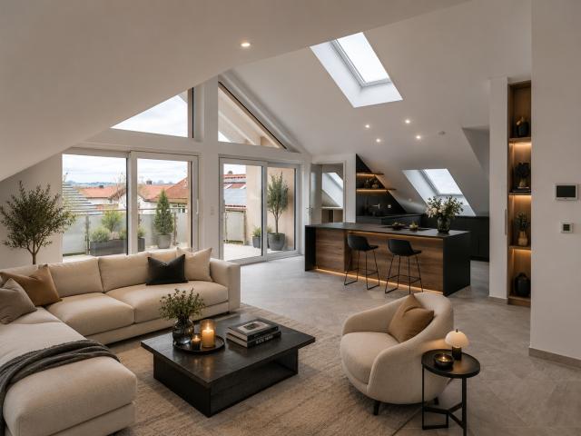 Ein Zuhause, das Maßstäbe setzt – Exklusives Penthouse mit hochwertiger Designausstattung