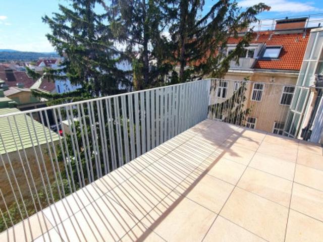 Ein Zuhause mit königlichem Panorama! Modernes Dachgeschoss + Traumblick + 3 Zimmer + 2 Terrassen + Eco freundliche Erdwärme + Viel Grün + Viel Privatsphäre!