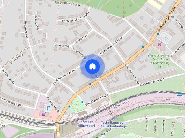 ! Einbauküche, tolles Tageslichtbad, Abstellraum mit WM Stellplatz ! 2 Zimmer EG Whg. in Ebersdorf