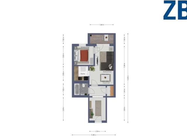 Einbauküche und Balkon inklusive Top Appartement im Domviertel!