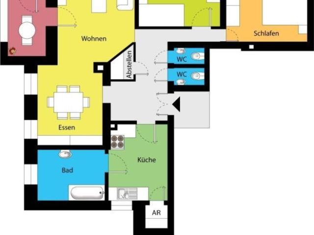 Eindrucksvolle Familienwohnung mit Wintergarten und Balkon in elbnaher Umgebung!