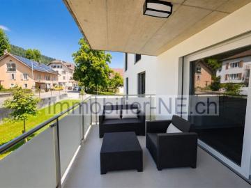 Eine moderne Wohnung von 84 m² mit Balkon in einer privilegierten Lage