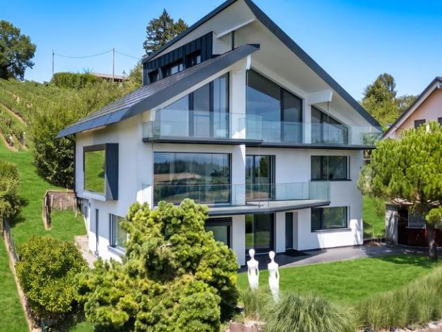 Eine architektonische Signatur mit Blick auf den Genfersee