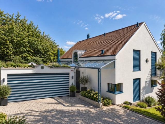 Eine einzigartige Architektur im Herzen einer grünen Umgebung