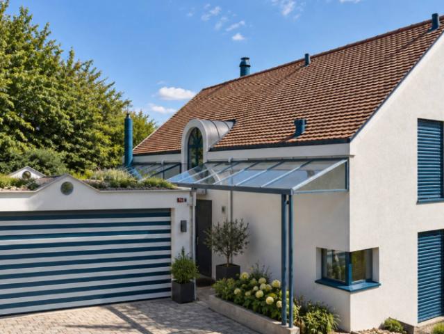 Eine einzigartige Architektur inmitten einer grünen Umgebung