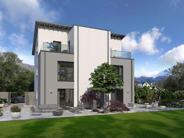 Eine geringe Grundfläche bei maximalem Wohnkomfort Unser dreigeschossiges Doppelhaus