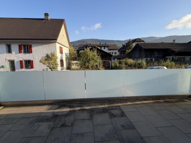Eine grosszügig bemessene Terrasse