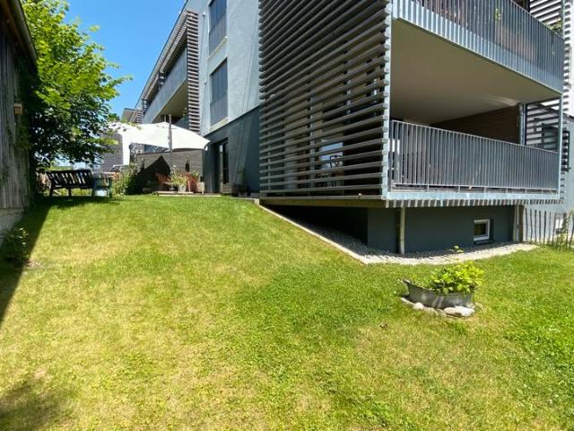 Eine Wohnung wie ein Haus nahe Bodensee