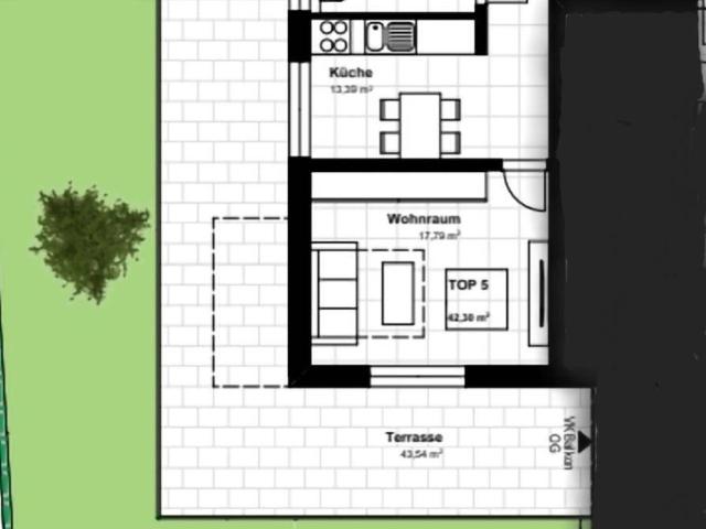 Eineinhalb Zimmer Wohnung