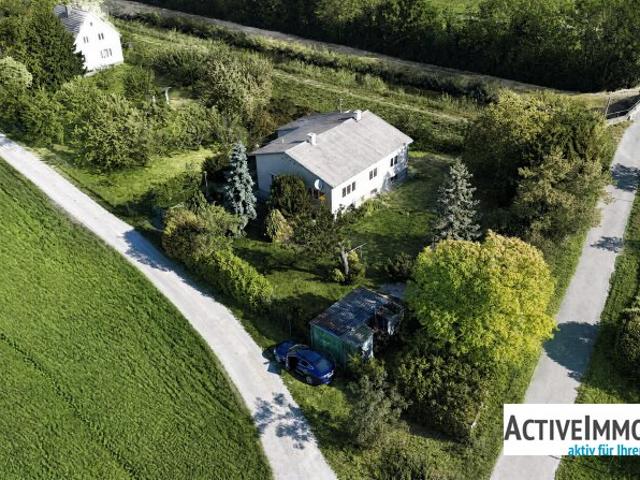 Einfamilienhaus, beinahe Alleinlage, mit großem Grundstück in Grün und Ruhelage