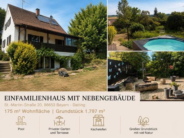 Einfamilienhaus mit Nebengebäude provisionsfrei