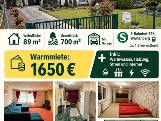 Einfamilienhaus mit Garten Möbliert