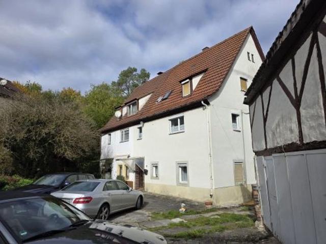 Einfamilienhaus mit grüner Oase, Gärten, Garagentrakt und Scheune in 97453 Schonungen Hausen ID 10609