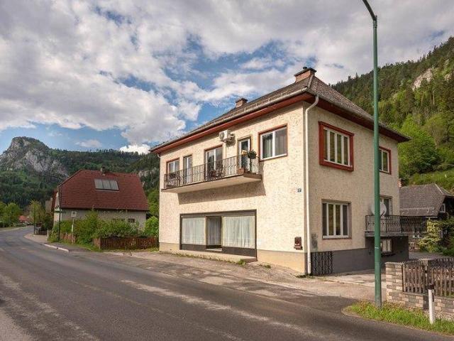 Einfamilienhaus mit Holzhaus in malerischer Umgebung