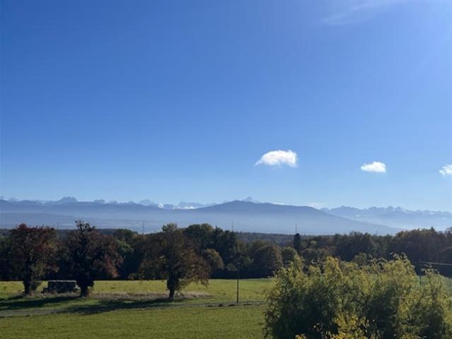 Einfamilienhaus mit Leibrente in der Nähe von Nyon mit Panoramablick auf den See