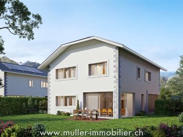 Einfamilienhaus mit Panoramablick in Aigle