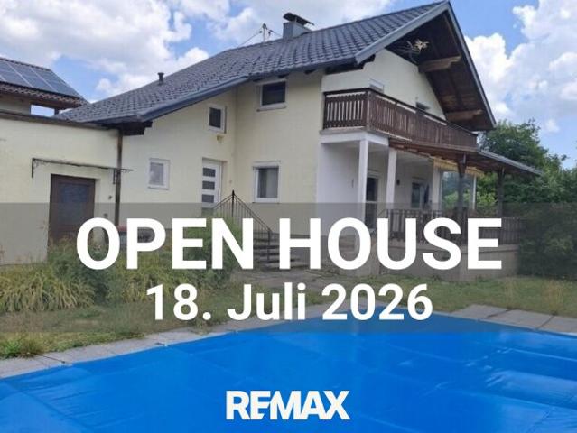 Einfamilienhaus mit Pool und großem Grundstück