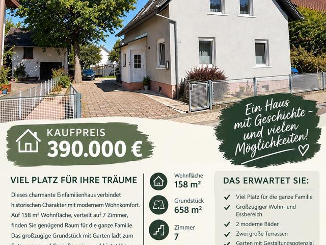 Einfamilienhaus zu verkaufen