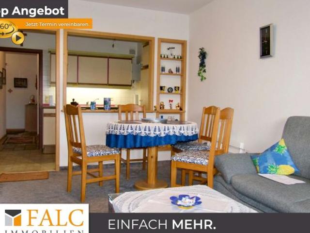 Einfach Mehr: Barrierefreie gepflegte 2 Zimmer Wohnung, Aufzug, Süd Loggia Balkon, TG Stellplatz