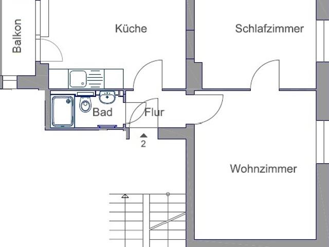 Einladende 2 Zimmer Wohnung