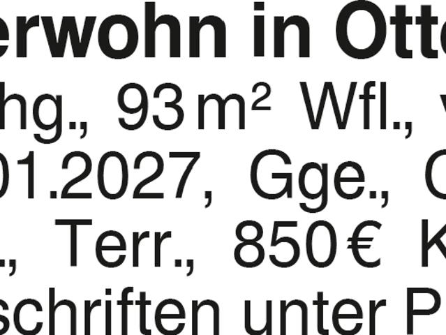 Einliegerwohn in Ottenbach