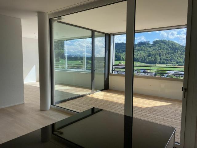 Einmalige 4.5 Zimmerwohnung im 9. Obergeschoss mit Weitblick über das Suhrental