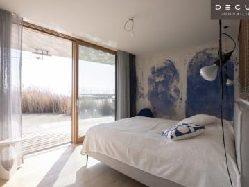 Einmaliges architekten seehaus in privater lage mit unverbaubarem seeweitblick