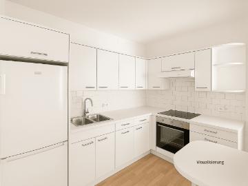 Einraumwohnung mit Balkon
