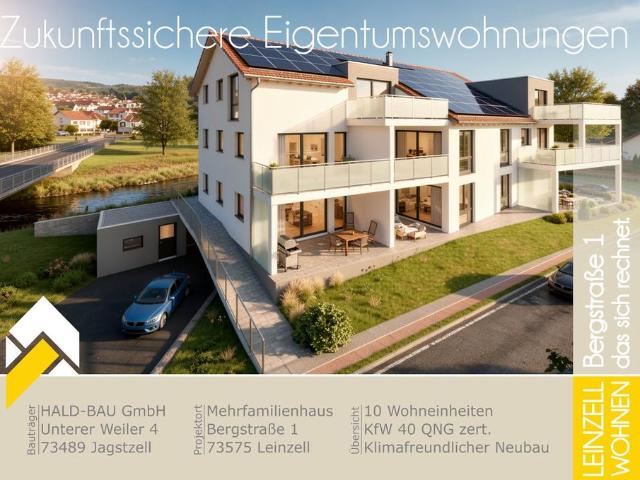 Eigentumgswohnung Neubau ab 4791 EURm² in Leinzell KfW 40 QNG