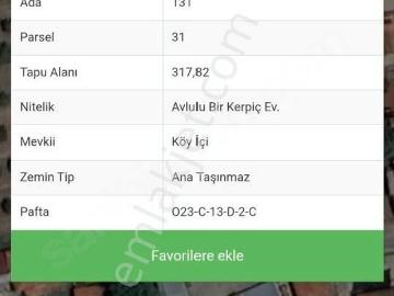 Elmalı Tekke Köyünde Köy İçinde Oturuma Hazır Arsa İçinde Ev