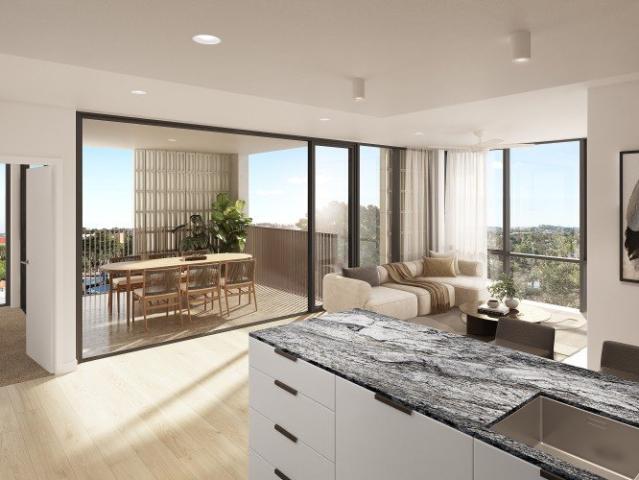 Elevated Three Bedroom Living with Leafy Outlooks