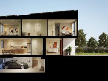 Elevated Townhouse Living with Undercroft Garage and North Facing Yard | Move in mid 2027