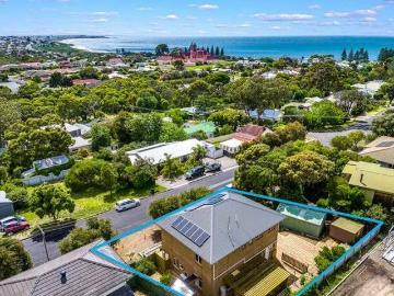 Elevated Views Over Mount Breckan and Ocean