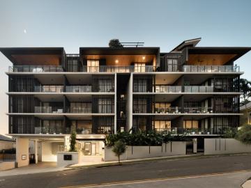 Elevated Apartment Living with City Glimpses in 'Bloom on Wesley'
