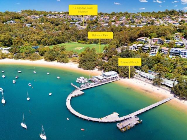 Elevated Balmoral entertainer with sweeping water views